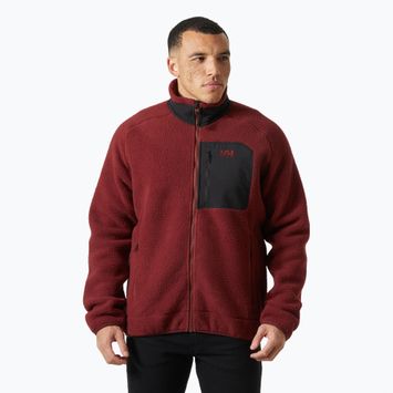 Pánska mikina Helly Hansen Panorama Pile Block mars red