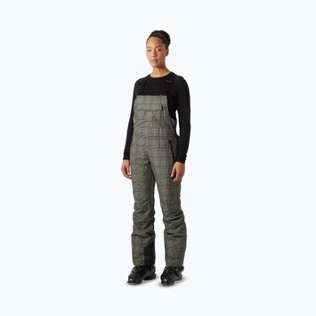 Dámske lyžiarske nohavice Helly Hansen Legendary Insulated Bib pebble broxburn plaid aop