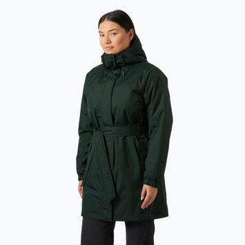 Dámsky zateplený kabát Helly Hansen Classic Insulated Trench dark jungle