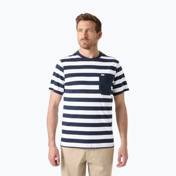 Pánske tričko Helly Hansen Hudson navy stripe