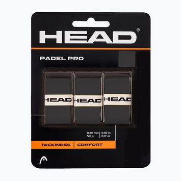Omotávka na raketu HEAD Padel Pro 3 ks čierna 285111