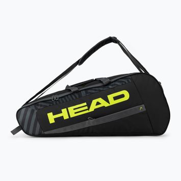 Tenisová taška HEAD Base M čierna/žltá 261413