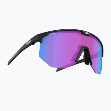 Cyklistické okuliare Bliz Hero Nano Optics Nordic Light S2 matná čierna/svetlá begónia/fialová modrá multi