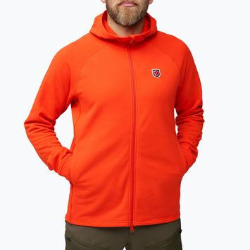 Pánska trekingová bunda Fjällräven Expedition Fleece Hoodie flame orange