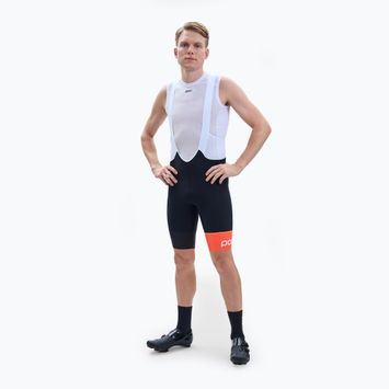 Pánske cyklistické šortky POC Essential Road VPDs Bib Shorts uranium black/hydrogen white