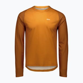 Pánsky cyklistický dres s dlhým rukávom POC Motion Air Jersey bauxite brown