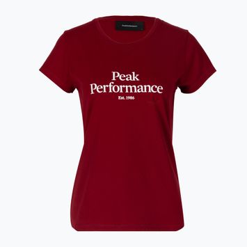 Dámske trekingové tričko Peak Performance Original Tee červené G77700310