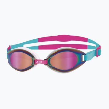 Plavecké okuliare Zoggs Endura Mirror aqua/pink/mirrored multi
