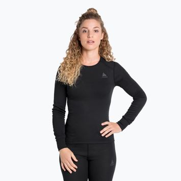 Dámske termoaktívne tričko s dlhým rukávom ODLO Active Warm Bl Top Crew Neck black