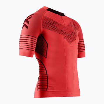 Pánske bežecké tričko X-Bionic Twyce Race SS červeno-čierne