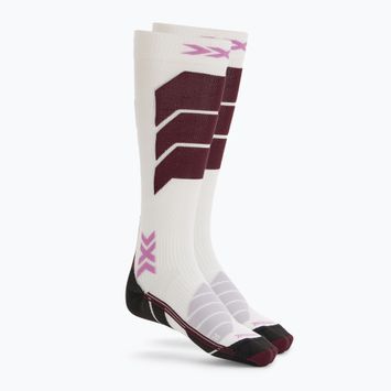 Dámske lyžiarske ponožky X-Socks Ski Expert Otc x white/lavender