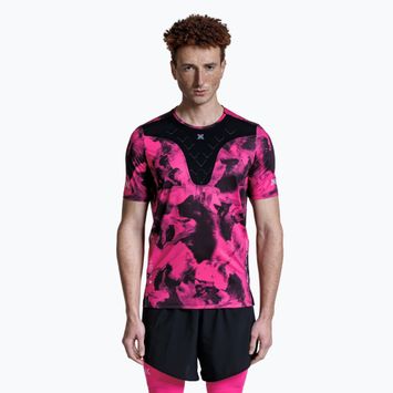 Pánske bežecké tričko X-Bionic Corefusion Run wolfpack/black/neo pink