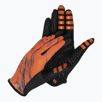 Pánske cyklistické rukavice SCOTT Traction braze orange/black