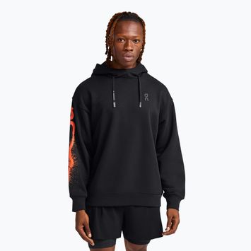 Pánska mikina On Running Club Hoodie Cloud čierna