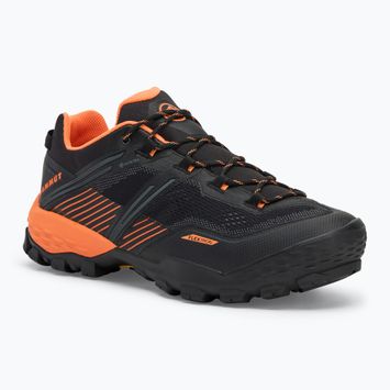 Pánske trekové topánky Mammut Ducan II Low GTX black/ dark tangerine