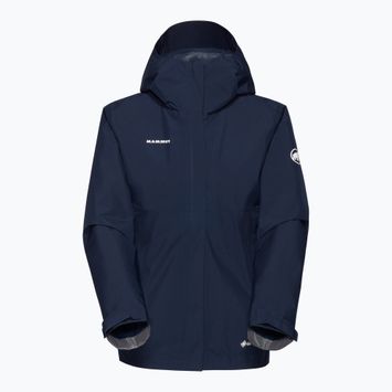 Mammut Treeline Light HS Dámska bunda do dažďa s kapucňou Marine