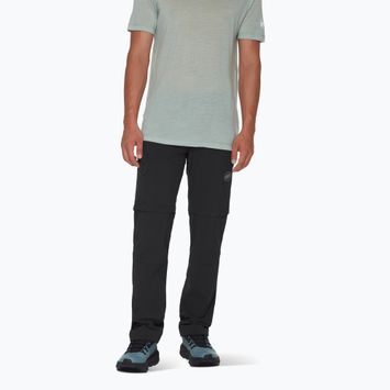 Pánske trekingové nohavice Mammut Runbold IV Zip Off Regular black