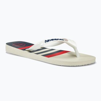 Havaianas Top Nautical žabky biela / biela / námornícka modrá