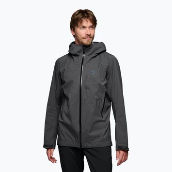 Pánska bunda do dažďa Black Diamond Highline Stretch Shell anthracite