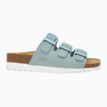 Dámske šľapky Scholl Rio Wedge Ad Med pale blue