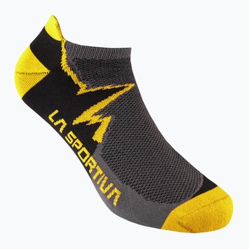 La Sportiva Climbing karbónové/žlté ponožky