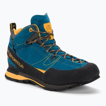 Pánske trekové topánky La Sportiva Boulder X Mid blue/yellow