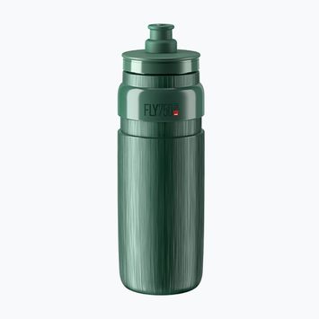 Cyklistická fľaša Elite FLY Tex 750 ml dark green/grey logo
