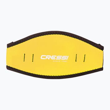 Cressi Neoprénový kryt popruhu masky žltý