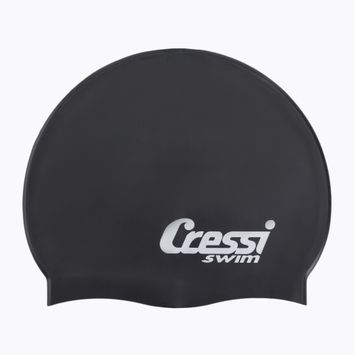 Cressi Silikónová plavecká čiapka čierna XDF220
