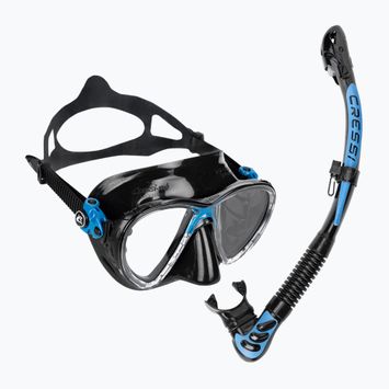 Potápačský set Cressi Big Eyes Evolution + Alpha Ultra Dry black/blue