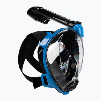 Celotvárová maska Cressi Baron na šnorchlovanie čierna a modrá XDT025020