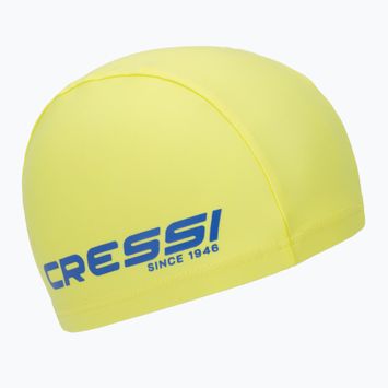 Detská kúpacia čiapka Cressi Tago limetková/modrá