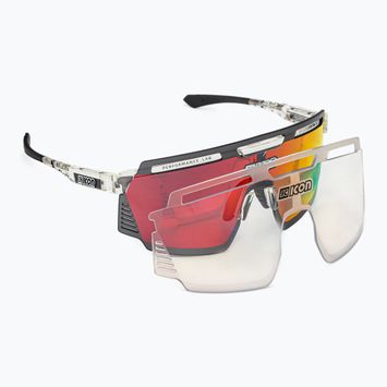 Cyklistické okuliare SCICON Aerowatt crystal gloss/scnpp multimirror red EY37060700