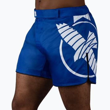 Pánske tréningové šortky Hayabusa Icon Mid-Thigh MMA modrá/biela