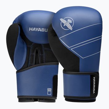 Hayabusa S4 Kožené modré boxerské rukavice