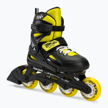 Detské kolieskové korčule Rollerblade Fury black/yellow