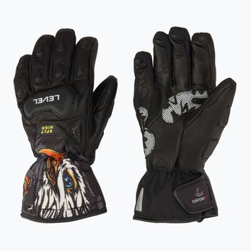 Detské lyžiarske rukavice Level Sq JR CF pk black