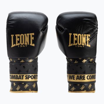 Čierno-zlaté boxerské rukavice Leone Dna GN220