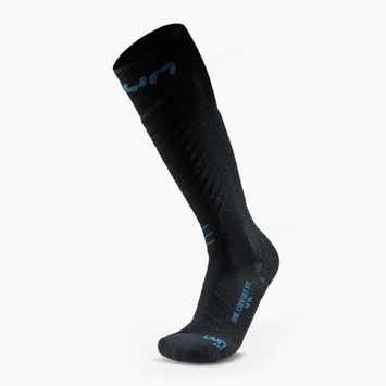 Pánske lyžiarske ponožky UYN Ski One Comfort Fit black/blue poseidon