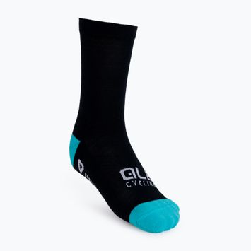 Pánske cyklistické ponožky Alé Thermo Primaloft black/blue L20066467