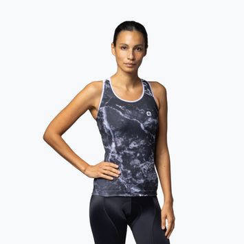 Dámsky cyklistický dres Alé Marble TT black