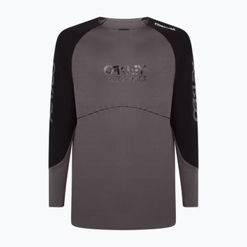 Pánske cyklistické tričko Oakley Maven Scrub black/grey s dlhým rukávom