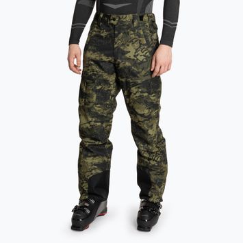 Pánske lyžiarske nohavice Oakley Divisional Cargo Shell tiger camo green