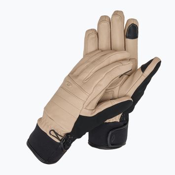 Dámske lyžiarske rukavice Oakley W. Peak Leather humus