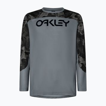 Pánske cyklistické tričko s dlhým rukávom Oakley Maven Coast metal camo black