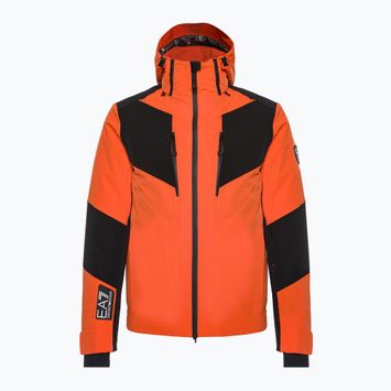 Pánska lyžiarska bunda EA7 Emporio Armani Giubbotto 6RPG07 fluo orange