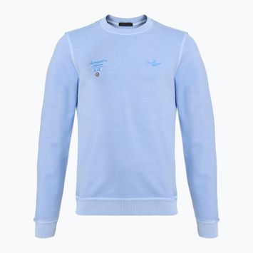 Pánska mikina Aeronautica Militare Girocollo ice blue washed
