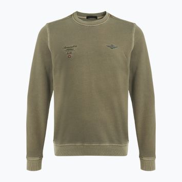 Pánska mikina Aeronautica Militare Girocollo military olive washed