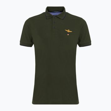Pánske polo tričko Aeronautica Militare Essential verde scuro