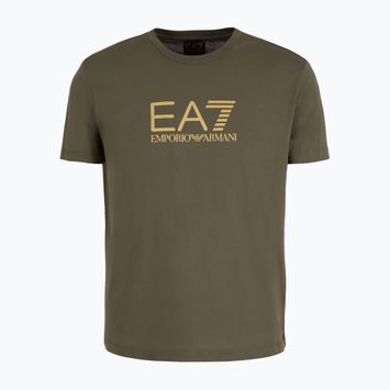 Pánske tričko EA7 Emporio Armani Train Gold Label Tee Pima Big Logo beetle
